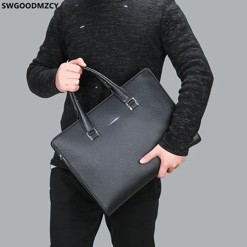 Leather Laptop Briefcase Office Bag Crossbody Business Handbag