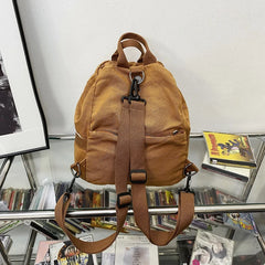 Canvas Vintage Backpack Small Women School Bags Ladies College Student Backpack