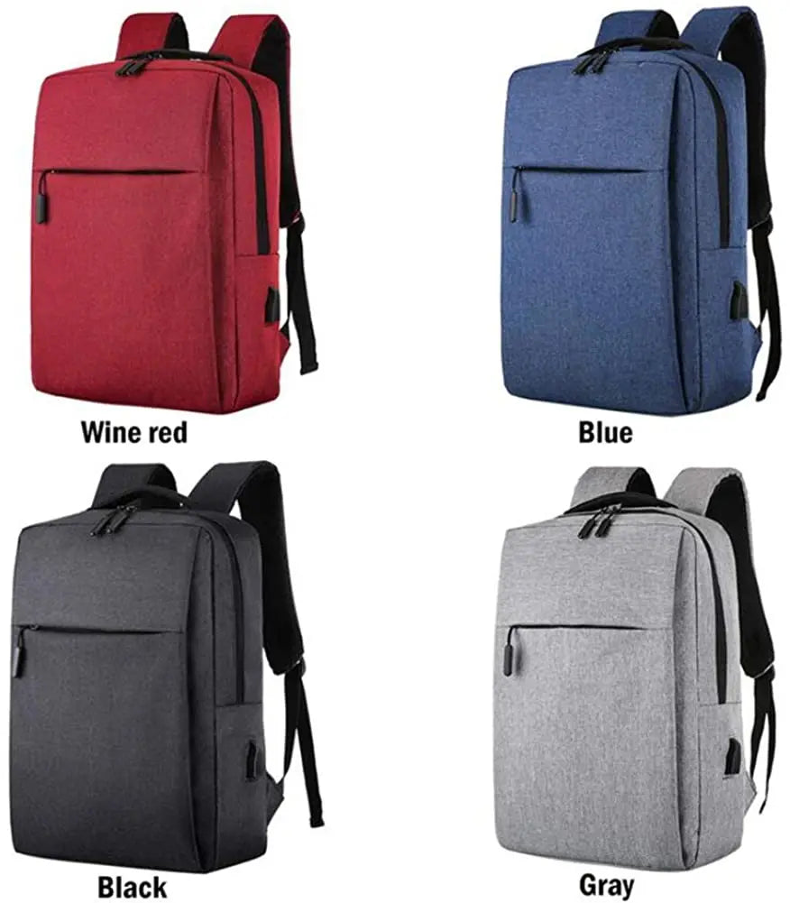 Anti Theft Laptop USB Backpack Rucksack Travel Daypack