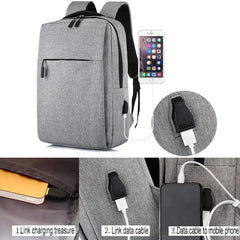 Anti Theft Laptop USB Backpack School Bag Rucksack Men Women Daypack