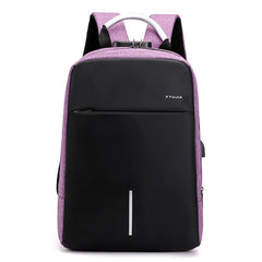 USB Charging Backpack Women Schoolbag Anti Theft Business Travel Bag
