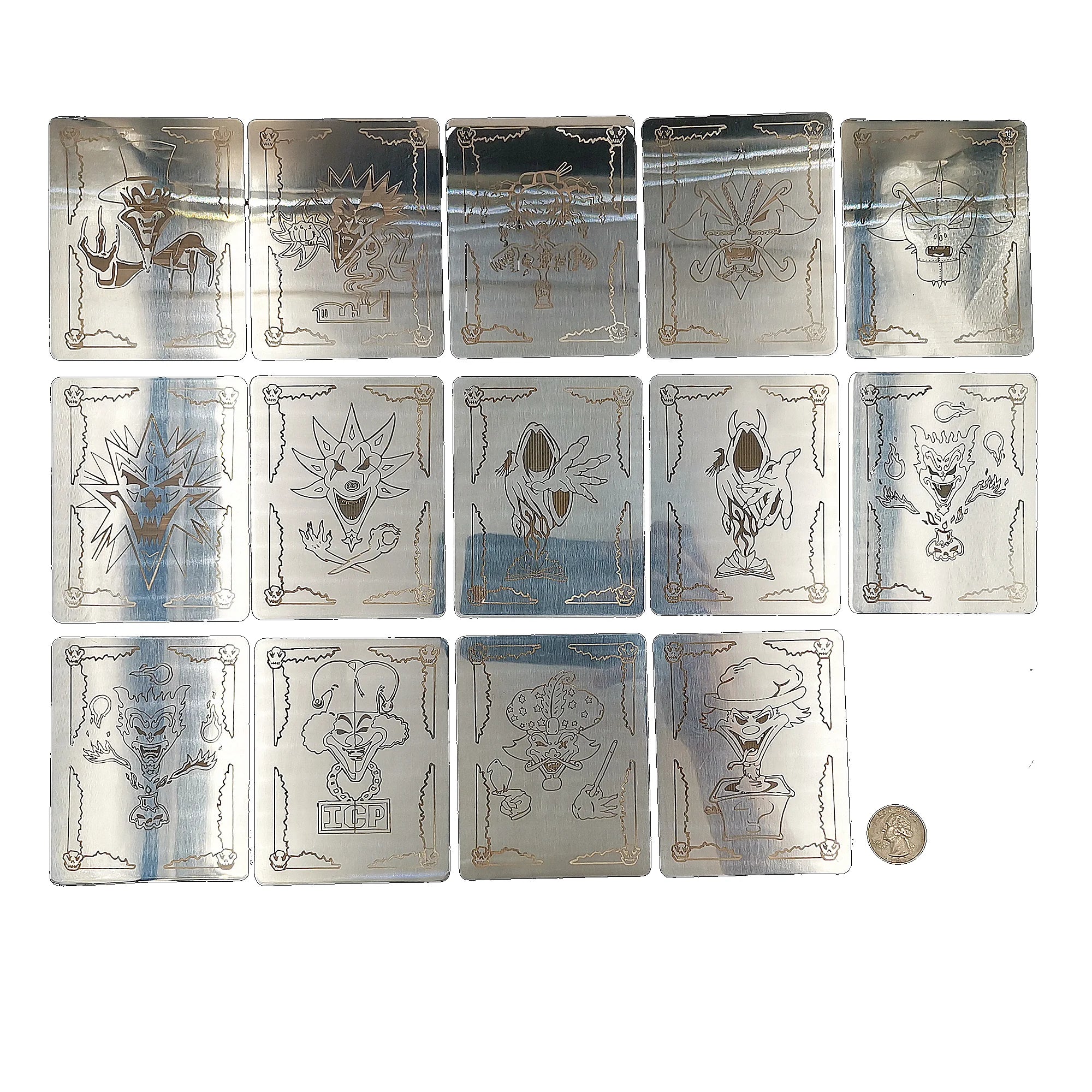 ICP Great Milenko Joker Trading Card Stainless Steel Charm Juggalo