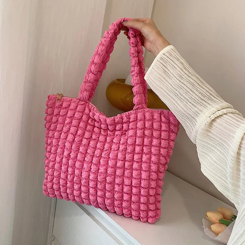 Large Hobo Bag for Women Autumn Winter Handbag Shopping Bag