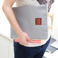 Large Canvas A4 File Folder Business Briefcase