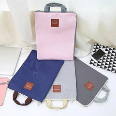Large Canvas A4 File Folder Document Bag Business Briefcase