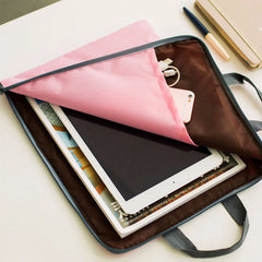 Large Canvas A4 File Folder Business Briefcase