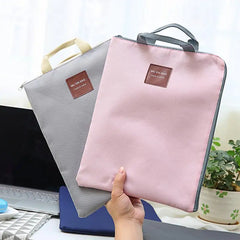 Large Canvas A4 File Folder Document Bag Business Briefcase