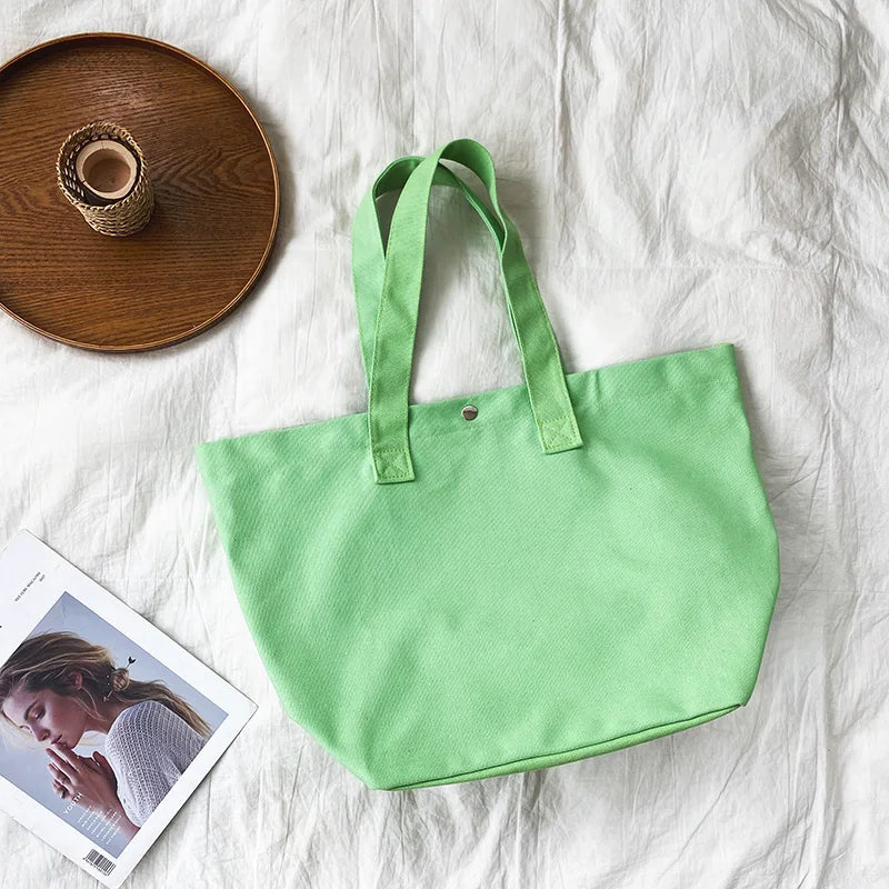 Large Canvas Bags Women Handbag Shoulder Big Tote Girls Purses