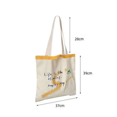 Large Canvas Shoulder Shopper Bag for Women Ladies Tote Bags Female Handbags