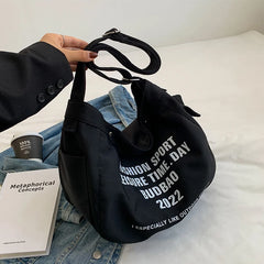 Women's Large Canvas Tote Bag Shoulder Shopper Sports Leisure Grocery Bag