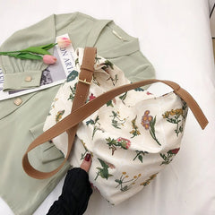 Large Canvas Tote Bag Women Big Capacity Shopping Handbag Casual Lady Nylon Shou