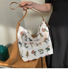 Large Canvas Tote Bag Women Big Capacity Shopping Handbag Casual Lady Nylon Shou