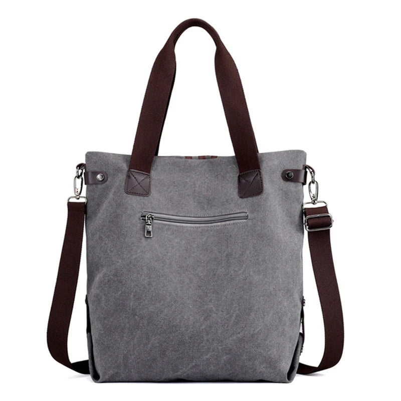 Large Canvas Tote Bag Women Casual Shoulder Bag Ladies Crossbody Bags