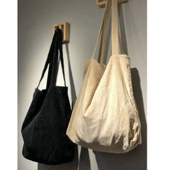 Large Canvas Women Shoulder Shopper Bag for Woman Female Handbags