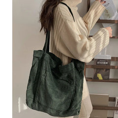 Large Canvas Women Shoulder Shopper Bag for Woman Female Handbags