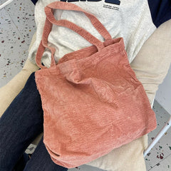Large Canvas Women Shoulder Shopper Bag for Woman Female Handbags