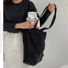 Large Canvas Women Shoulder Shopper Bag for Woman Female Handbags