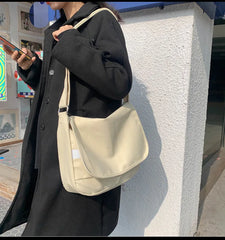Large Canvas Women's Crossbody Bag Female Casual Handbag Big Cotton Cloth