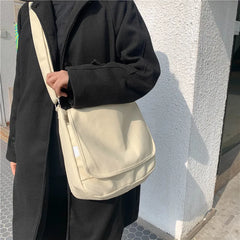 Large Canvas Women's Crossbody Bag Female Casual Handbag Big Cotton Cloth