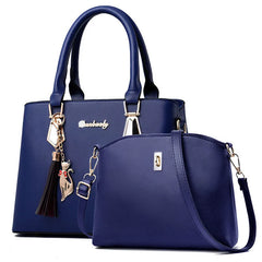 Large Capacity Women's Tote Bag PU Leather Handbag Shoulder Wallet Bags
