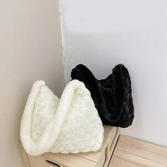 Soft Plush Women Shoulder Bag Fluffy Crossbody Casual Female Handbag