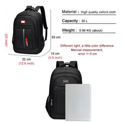 Large Capacity Men's Backpack for Outdoor Hiking School Sports Bag