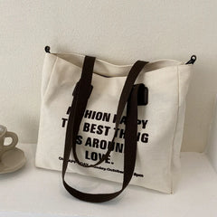 Large Canvas Shoulder Bag Tote Handbag