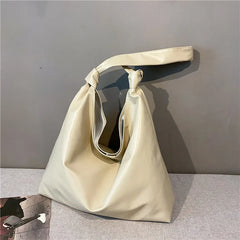 Large Capacity Women's Shoulder Bag PU Tote Casual Handbag