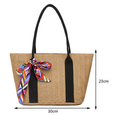 Large Capacity Beach Shopping Bags Woven Shoulder Bag Women Straw Handbags