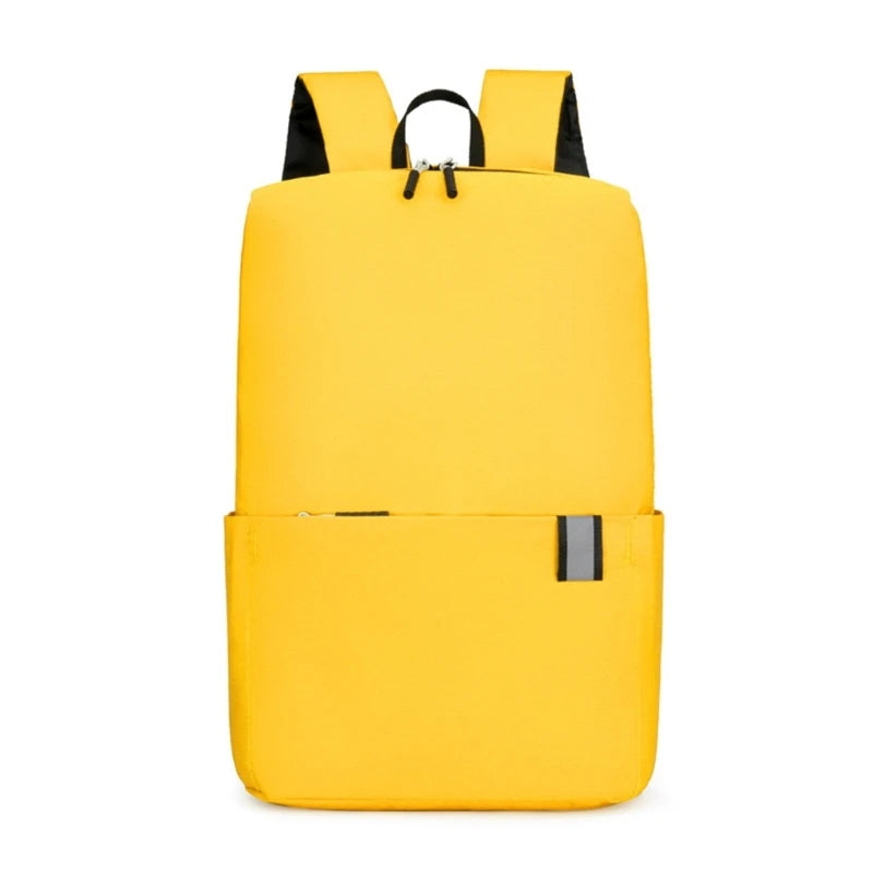 Large Capacity Nylon Backpack with Reflective Stripe