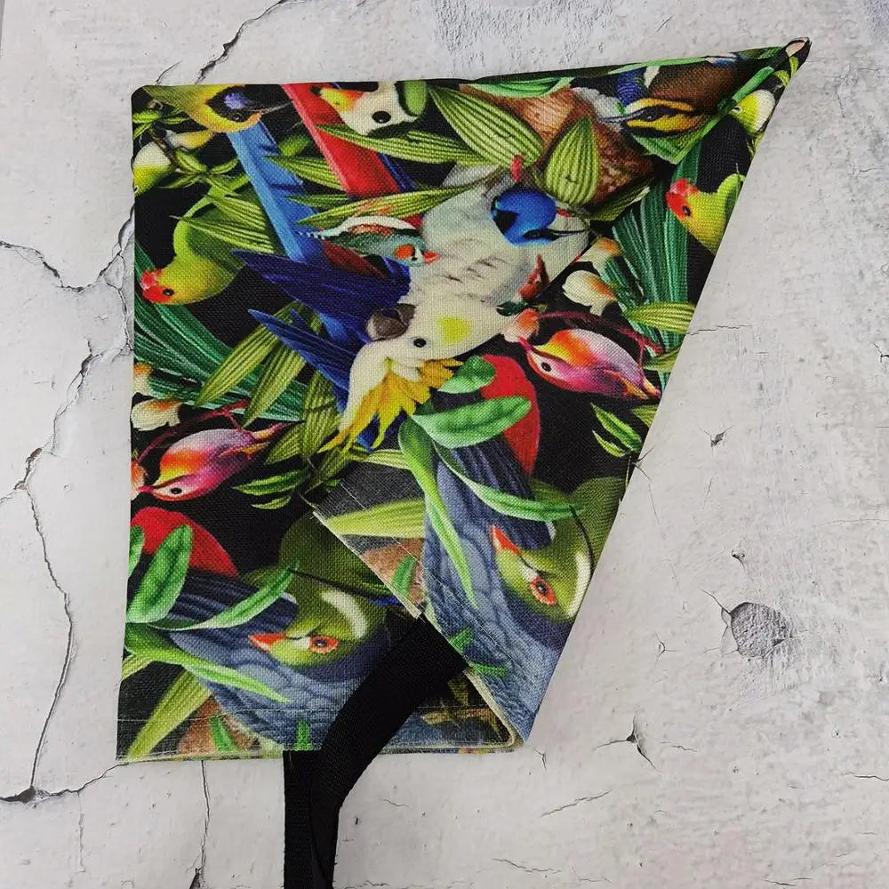 Parrot Print Tote Bag Large Capacity Bright Colors Handbag