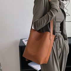 Large Capacity Bucket Handbags Shoulder Bags for Women Female Shopper Bag