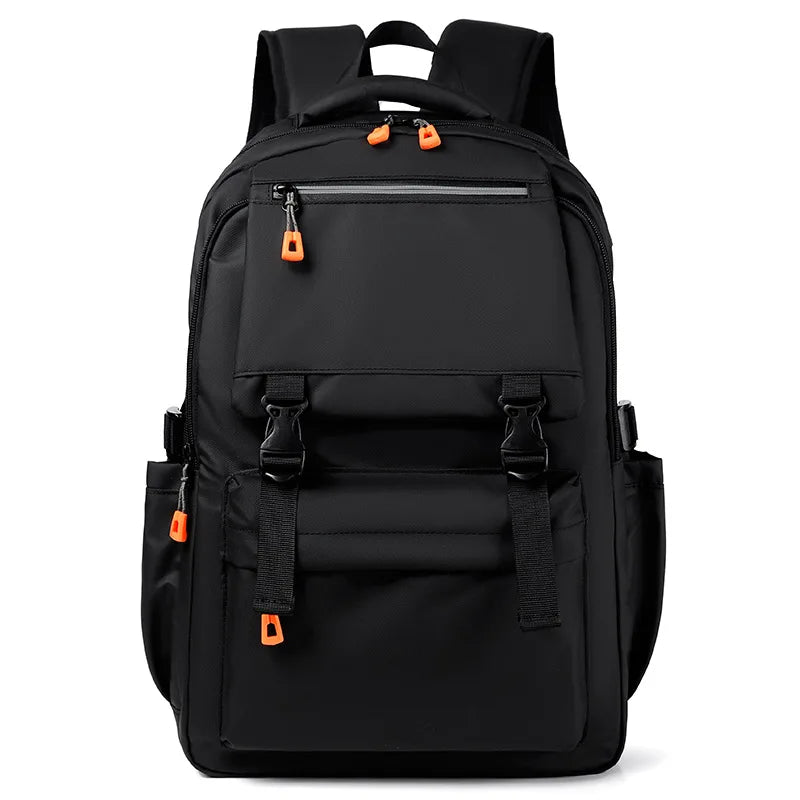 Large Capacity Business Backpack Men's Solid Laptop Bag