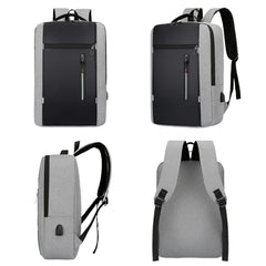 Large Business Laptop Backpack USB Men's Bagpack For Teens