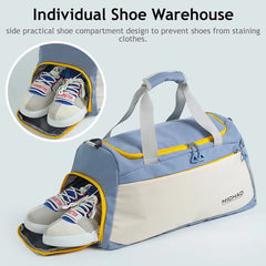 Large Capacity Travel Fitness Bag Wet Dry Separation Shoe Compartment