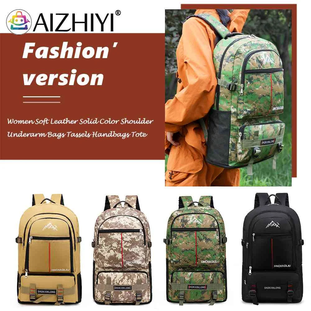 Large Capacity Climbing Bag Waterproof Fitness Backpack for Weekend Vacation