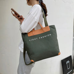 Large Capacity Canvas Bag Top-handle Bags for Women Female Purses and Handbags