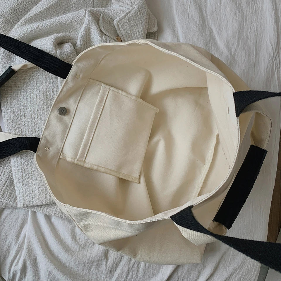 Canvas Casual Bags for Women Handbags Totes 100% Cotton