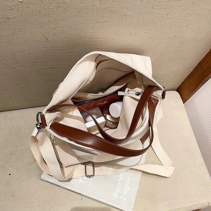 Large Capacity Cotton Shoulder Bags for Women