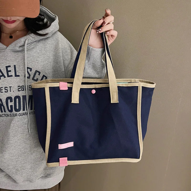 Canvas Shoulder Bag Women Handbags Travel Shopping Girl Student Large Totes