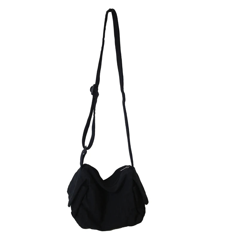 Large Capacity Canvas Shoulder Bags Soft Denim Leisure Travel Bag for Women