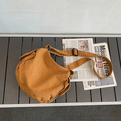 Large Capacity Canvas Shoulder Bags Soft Denim Leisure Travel Bag for Women