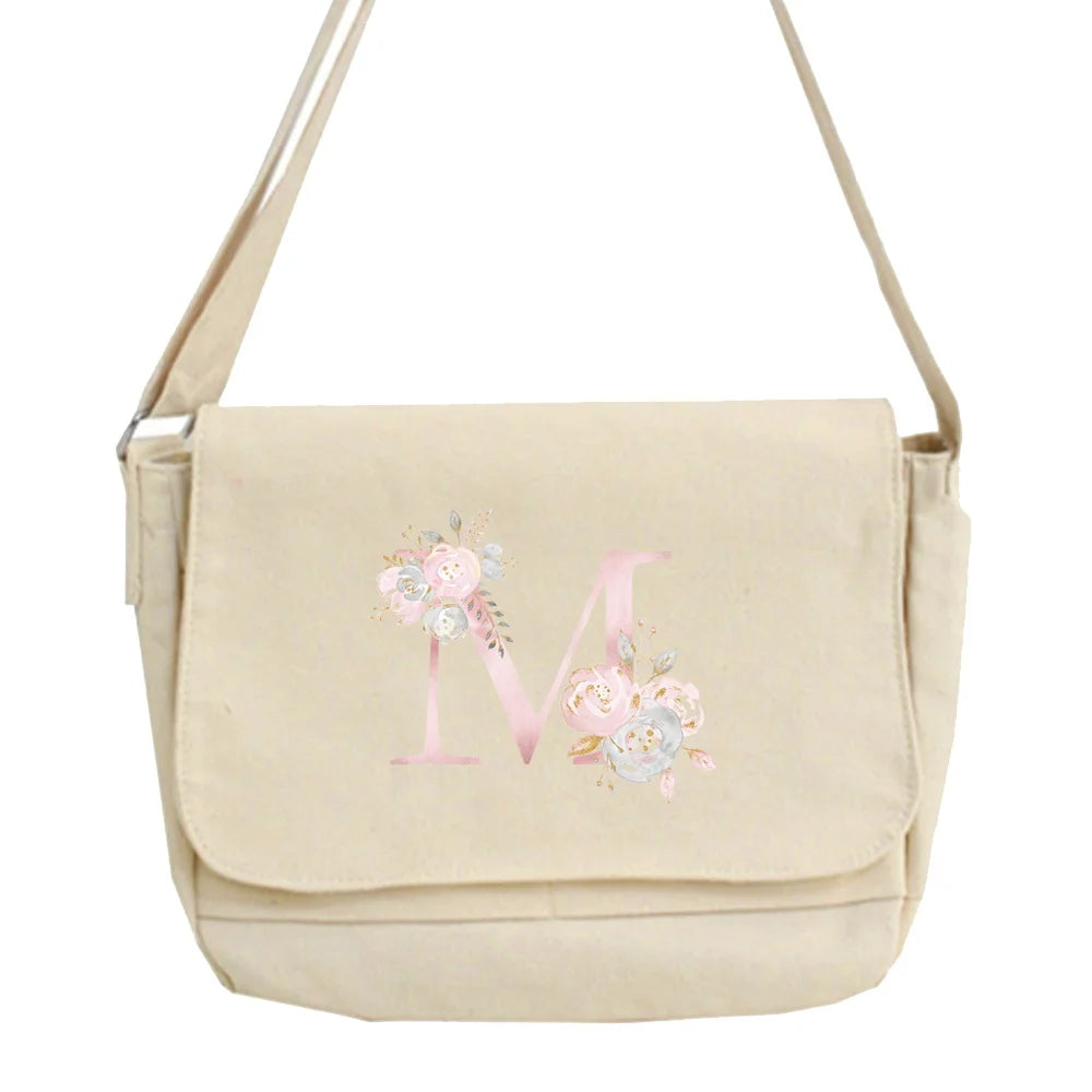 Large Capacity Canvas Shoulder Bags for Women Harajuku Diagonal Bag