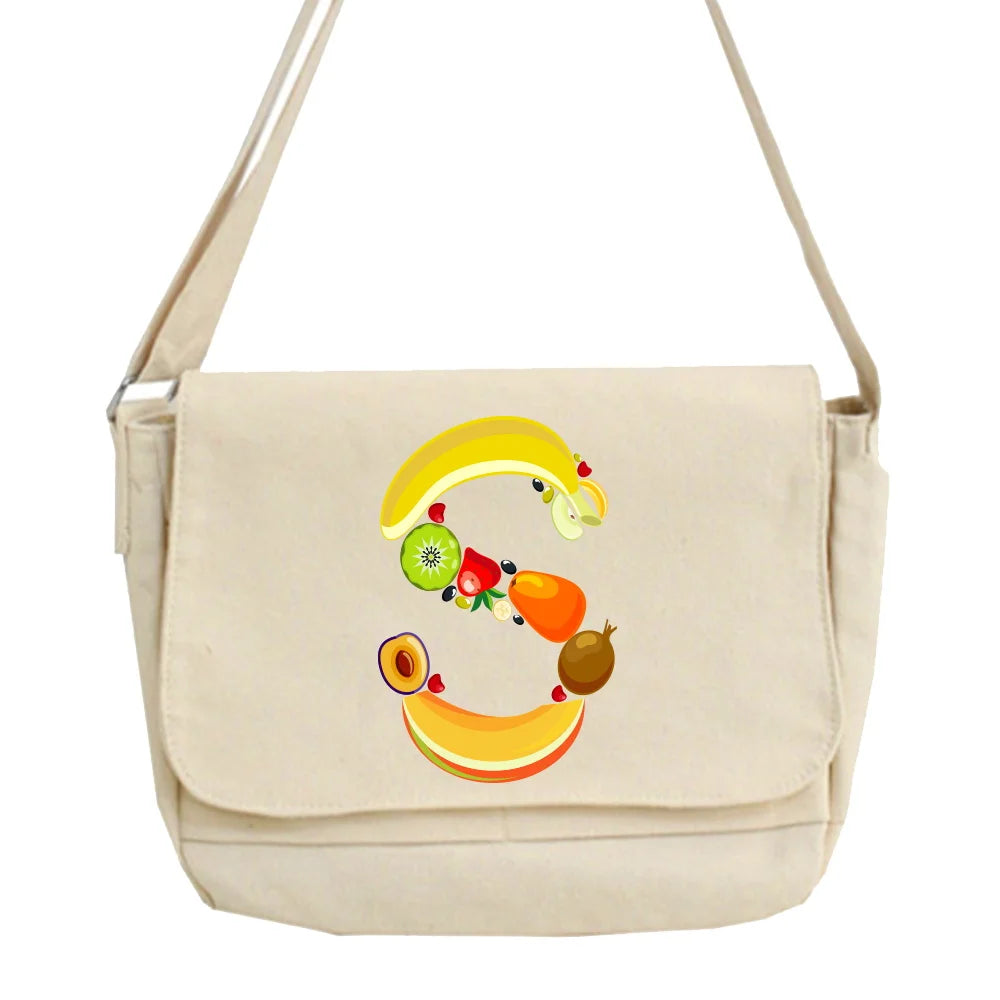Large Capacity Canvas Shoulder Bag Japanese Harajuku Diagonal Student Crossbody