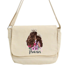 Canvas Shoulder Bag Harajuku Diagonal Crossbody Money Bag Mom Image Printed