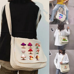 Large Capacity Canvas Shoulder Bag Harajuku Diagonal Student Crossbody