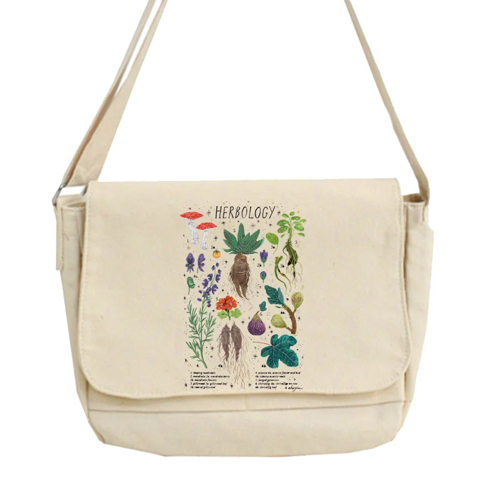 Large Capacity Canvas Shoulder Bag Harajuku Diagonal Student Crossbody