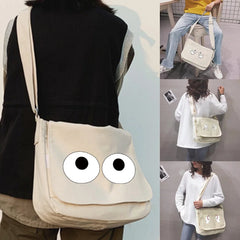 Large Capacity Canvas Shoulder Bags for Women Japanese Harajuku Diagonal Bag