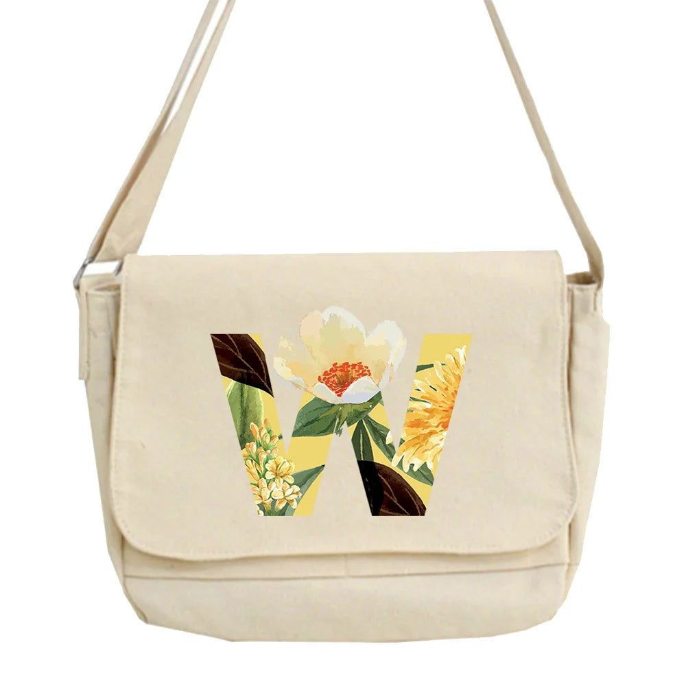 Japanese Harajuku Canvas Shoulder Bag Large Capacity Crossbod