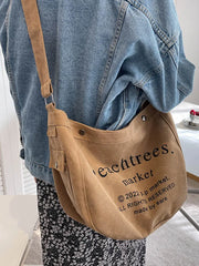 Women's Large Capacity Canvas Tote Bag Shoulder Crossbody Shopper Handbags